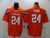 Nike Browns 24 Nick Chubb Orange Vapor Untouchable Limited Jersey,baseball caps,new era cap wholesale,wholesale hats